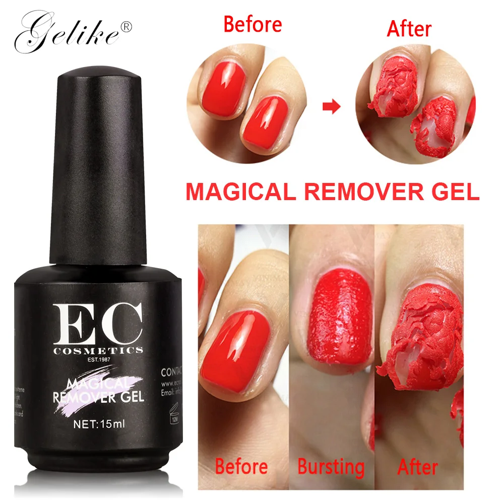 Galike 15 мл УФ Гель лак для ногтей Burst Magic Remover жидких праймер очищающий отмачиваемый