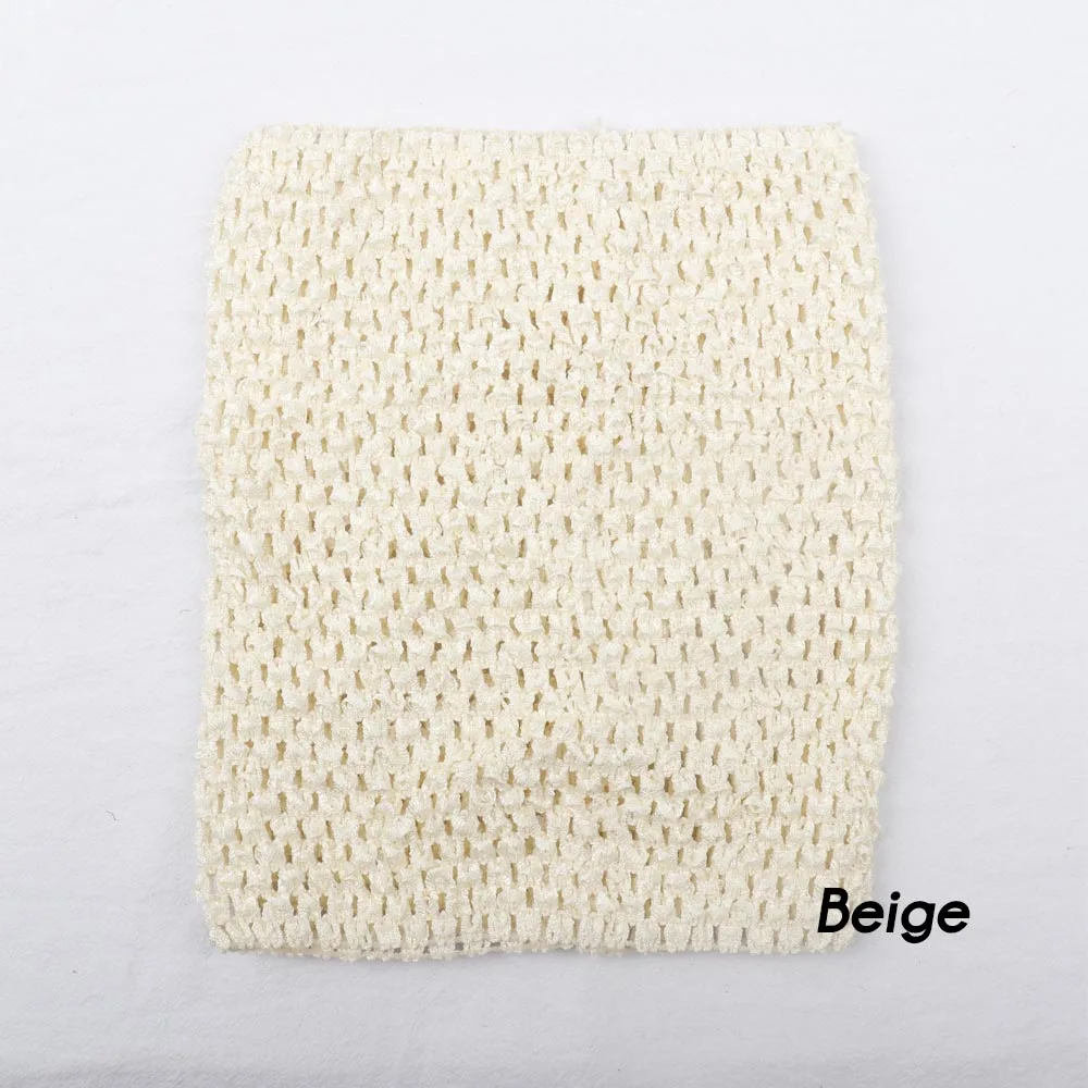beige 20*23 см, топы-пачки для девочек 9 дюймов, эластичное вязаное крючком на груди, ручная работа, трикотажная юбка-американка для девочек, юбка, платье, аксессуары - Цвет: beige