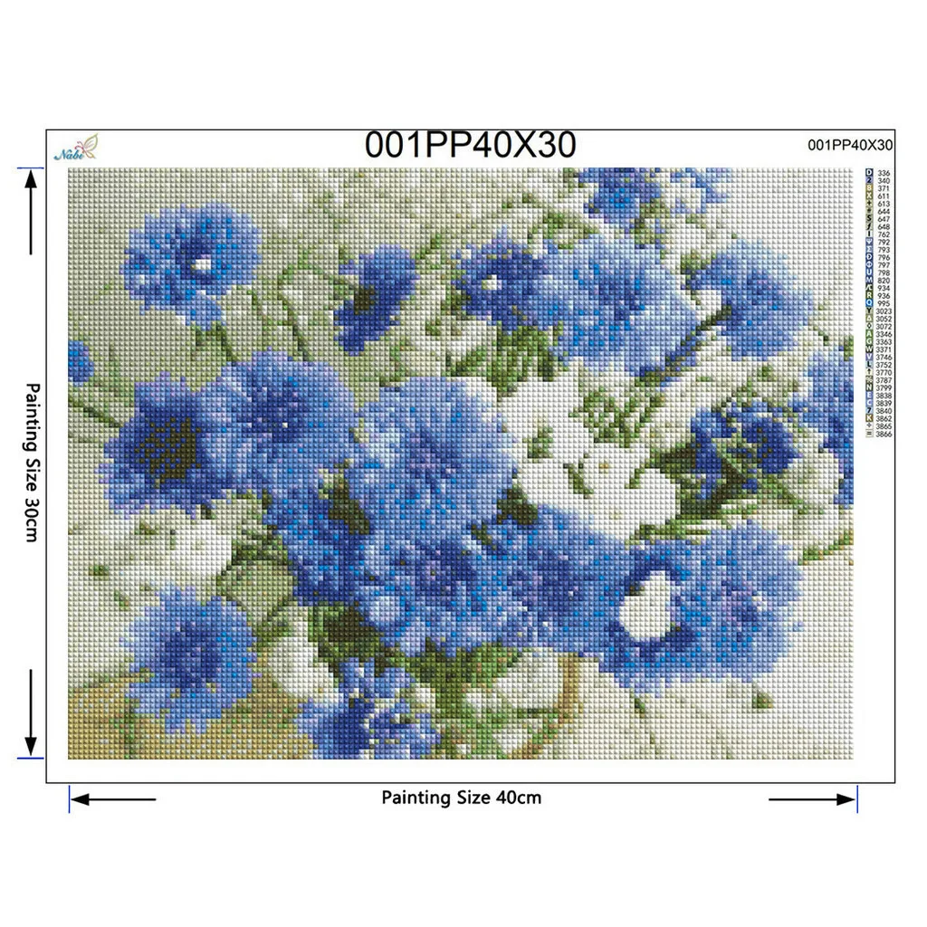 Алмазная вышивка 5d &quotсделай сам&quot алмазная синий василек стразы для вышивки