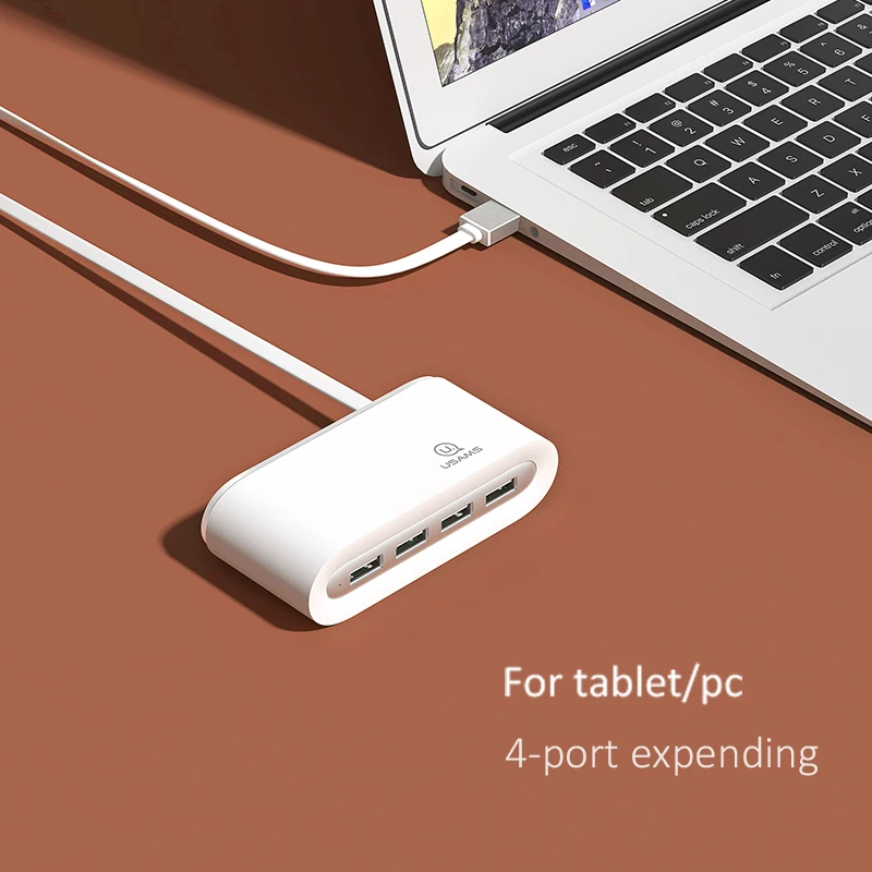 USAMS 4 Порты и разъёмы usb разветвитель высокой Скорость USB2.0 кабеля удлинитель