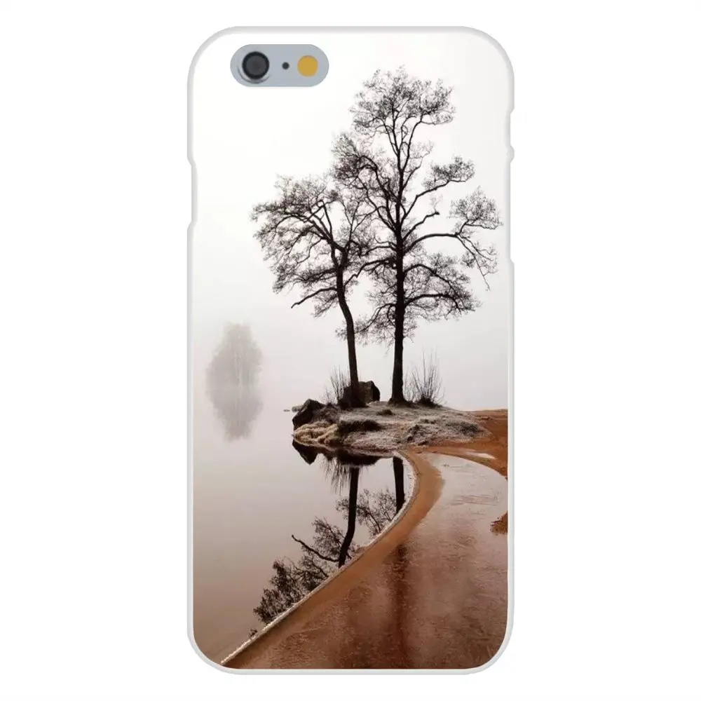 FGHGF природного высокая гора лес на море человека архитектура цветка TPU чехол для