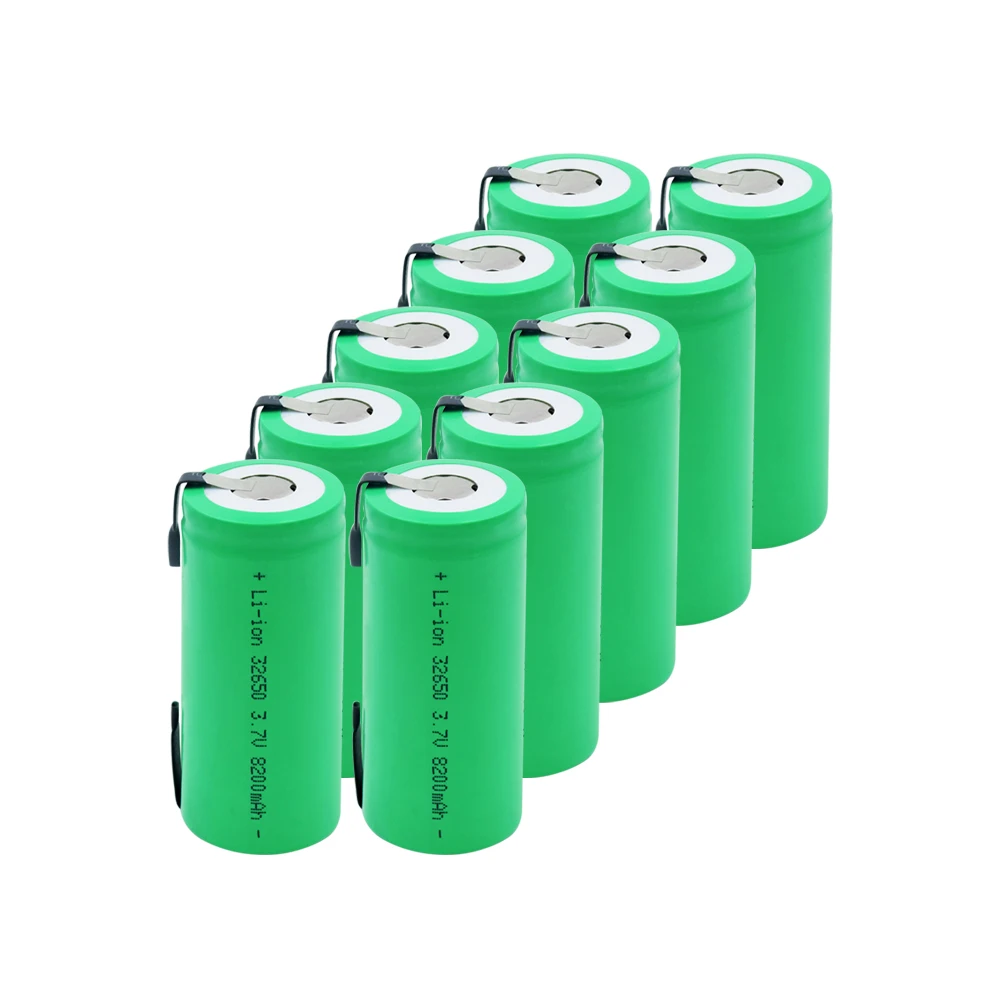 Высокоразрядная 3,7 V 8200mAh перезаряжаемая 32650 литий-ионная батарея резервного питания литиевые батареи сварочные никелевые листовые батареи