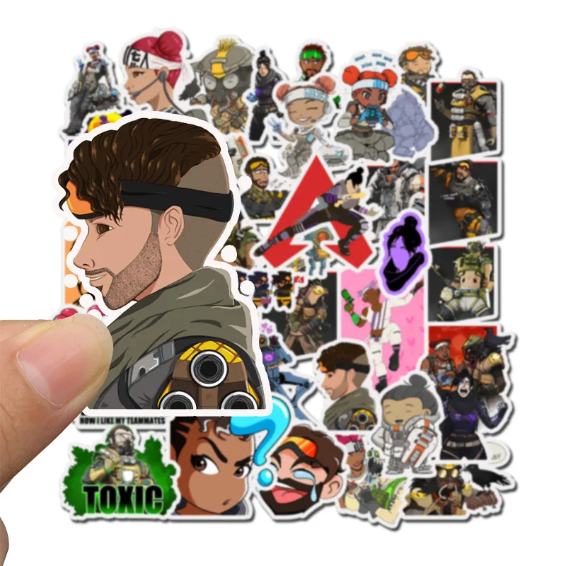 Новинка 50 шт. Горячая игра Apex Legends наклейка s багаж ноутбук Гитара DIY Фотоальбомы холодильник доска для серфинга скейтборд велосипед наклейка подарок