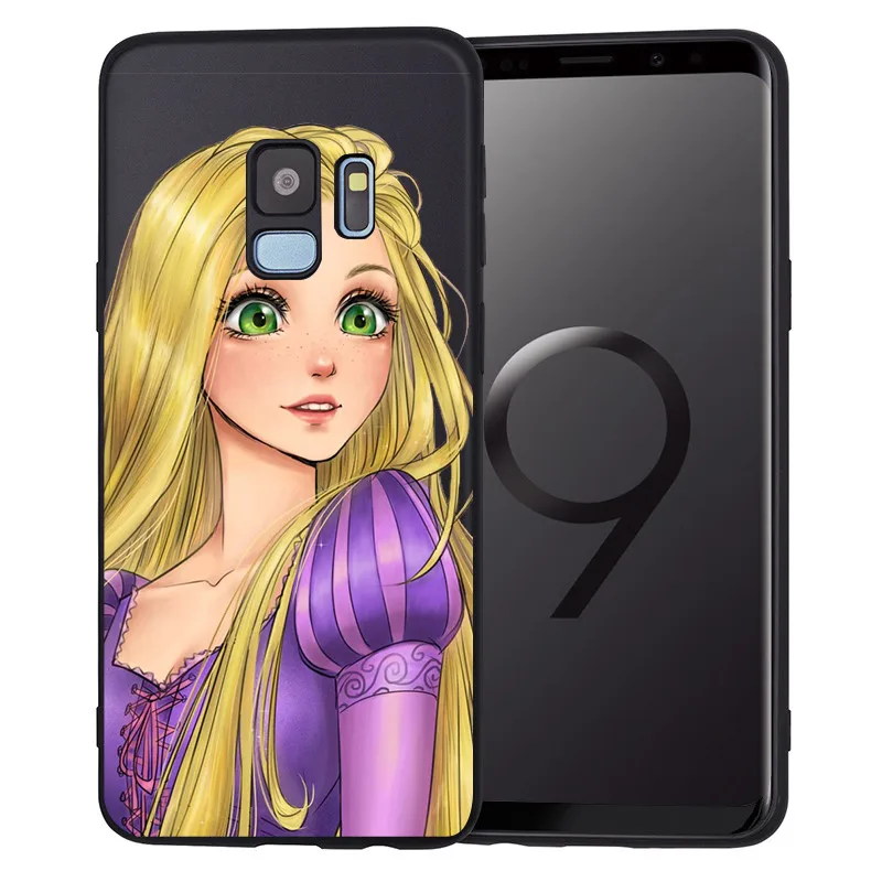 Однотонный чехол с принцессой «сделай сам» для samsung Galaxy S6 S7 край S8 S9 S10 Plus Note 8 9 A20 A30 A40 A50 A70 чехол для телефона чехол Coque Etui
