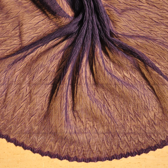 Мясо рис фиолетовый синий с узором елочка волнистые Органы юбкой в складку из