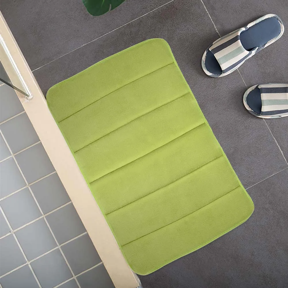 Shaggy Memory Foam коврик для ванной набор водопоглощающий комнаты кухонный двери