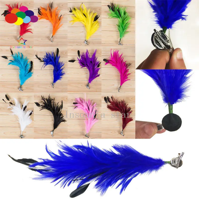 

Woman Girls Chicken Feather Flower Hairpins Bridal Banquet Head Hair Accessories