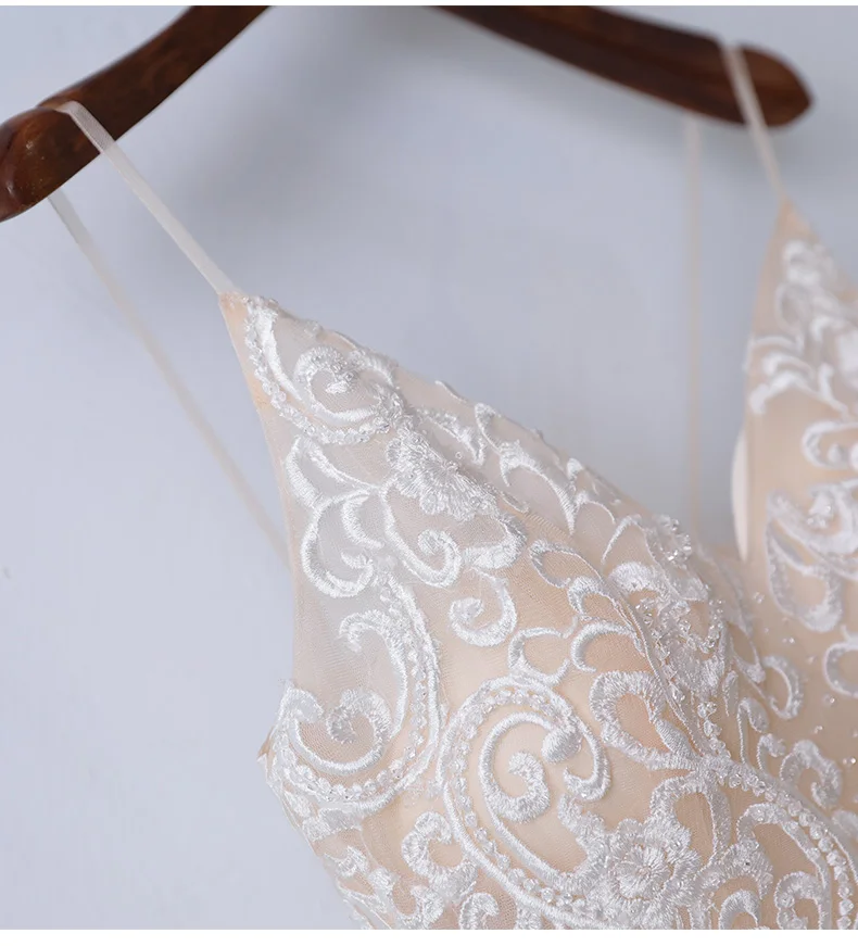 Платье женское на бретельках с вышивкой и бусинами|prom gown|robe dechampagne evening |
