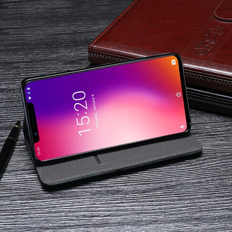 Umidigi One Max чехол 6 3 дюйма Роскошный Ретро флип-чехол из искусственной кожи для UMIDIGI