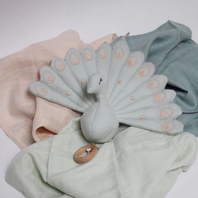 Детские игрушки ручной работы мягкие плюшевые 3D Павлин куклы детские подвесные