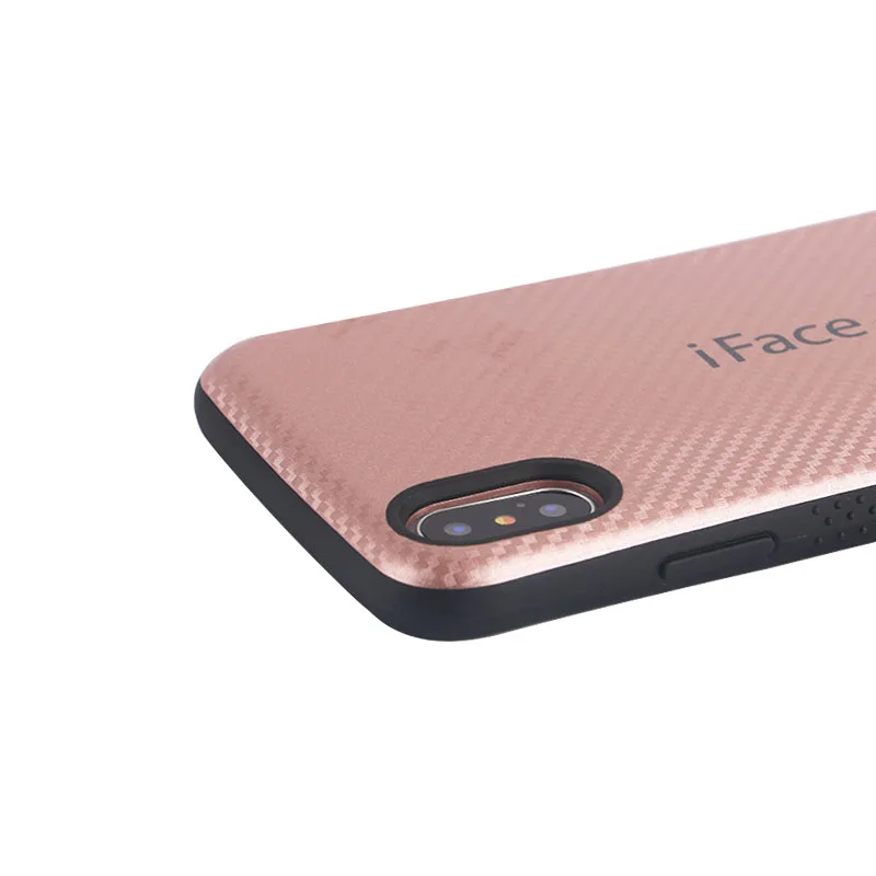 Чехол iFace Mall из углеродного волокна для iPhone X 5 8 дюйма сверхпрочная Противоударная
