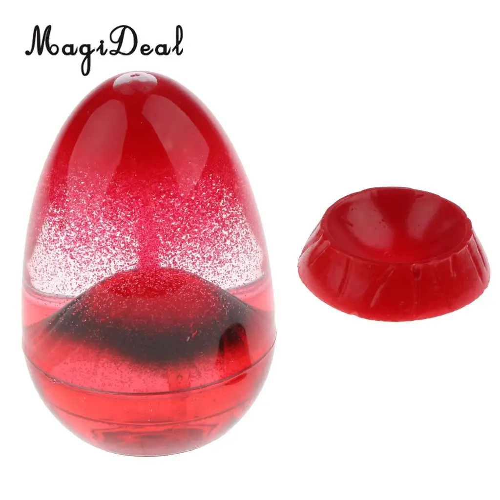Red MagiDeal 1 шт. яйцо вулкан извержение жидкие часы песок таймер для спальни кухня домашний декор новинка подарок на день рождения 3 цвета - Цвет: Red