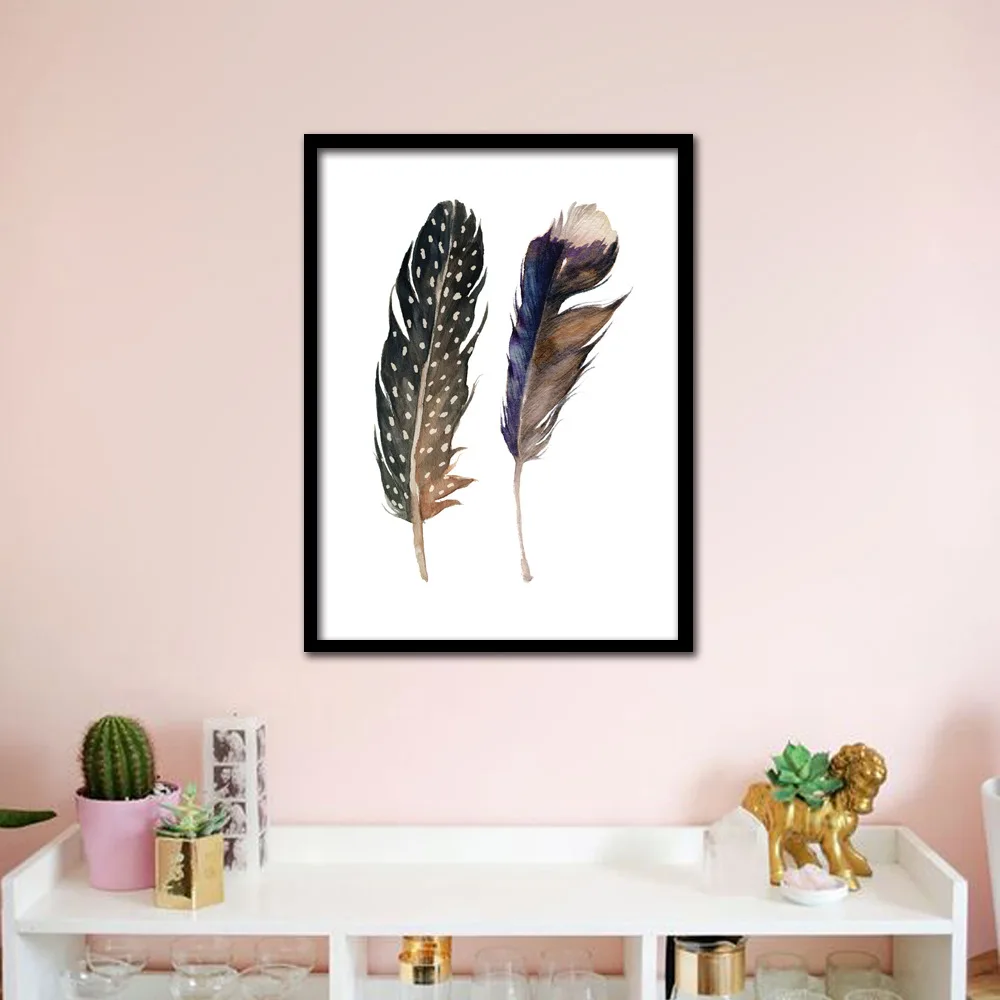 Творческий Перо холст Книги по искусству стены картину Домашний Декор настенная