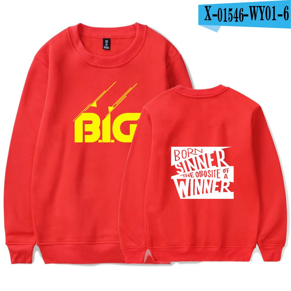 2 BIGGIE толстовки для мужчин и женщин Печатный B.I.G свитер с капюшоном пуловер Плюс Размер больше размера d. I. g Толстовка - Цвет: 2