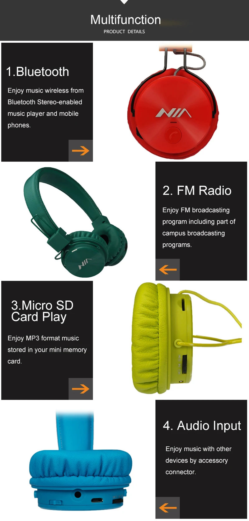 Гарнитура NIA X3 Беспроводные стерео Bluetooth наушники fone de ouvido bluetooth с микрофоном Поддержка TF карты fm-радио наушники
