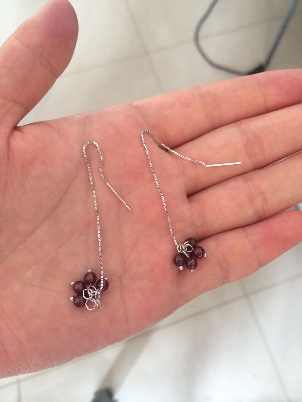 1 пара новых. Женские серебряные серьги подвески Длинные украшения GTLE1130|pull long|pull