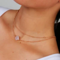 tenande new fashion heart crystal necklaces leaf moon choker necklaces pendants for women beach style statement jewelry bijoux