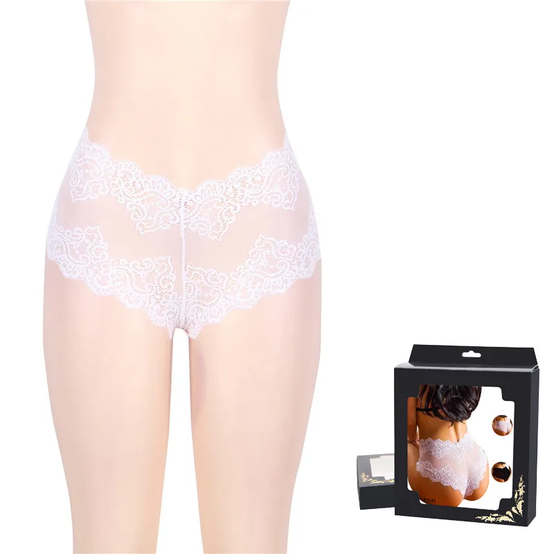 Box White Panties Comeonlover женские трусики нижнее белье трусы с высокой талией сексуальные стринги Цветочные кружевные стринги трусы больших размеров женская стринги Femme PT5144 - Цвет: Box White Panties