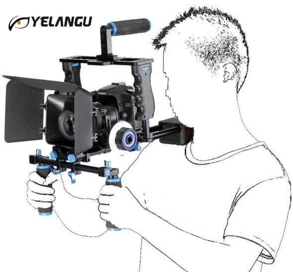 DSLR Rig комплект видео профессиональная поддержка камеры клетка/наплечное