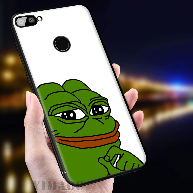 YIMAOC Pepe Funny Frog Cute Soft Case for Huawei Honor View 20 10 8X 8 8C 6A 7A 7X 7C Lite Pro Y9 Y7 Y6 Prime 2018 2017 |