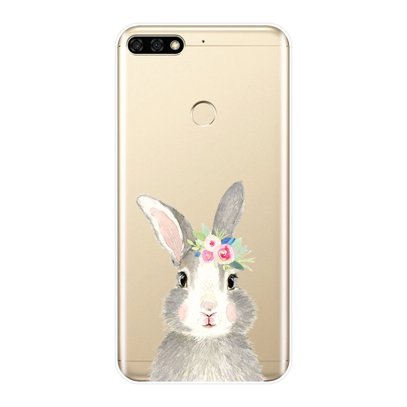 Задняя крышка для Huawei Honor 10 9 8 8X MAX 7 7S 7X 7A 7C Pro силиконовый мягкий чехол с фламинго и