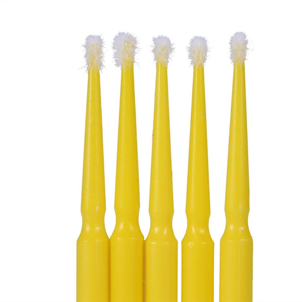 100 шт./компл. 4 вида цветов одноразовые тампоны микро кисти тушь для ресниц