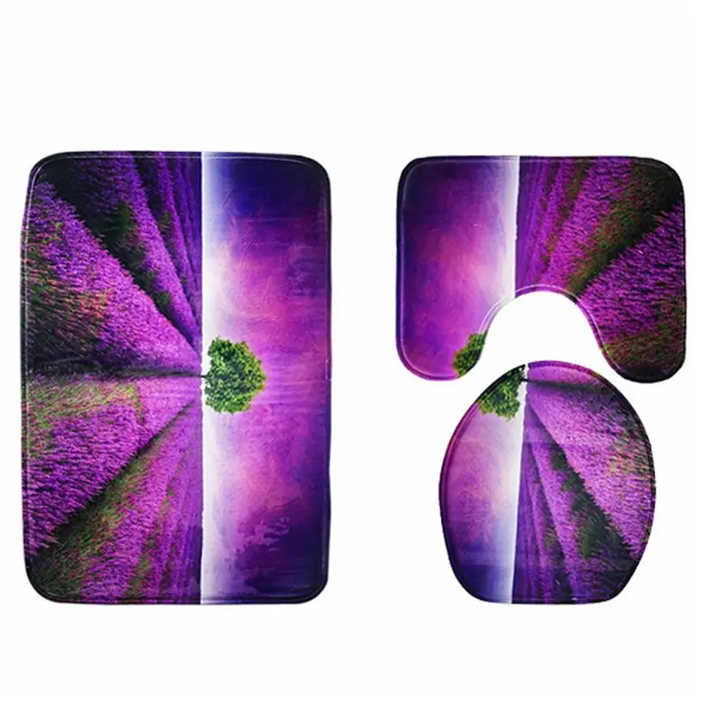 3 шт./компл. впитывающий нескользящий коврик крышка для унитаза ванной набор