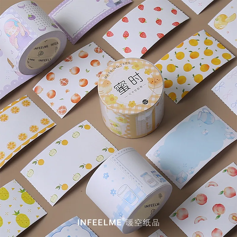 Kawaii теплый солнечный свет серии васи лента DIY блокнот для заметок руководство