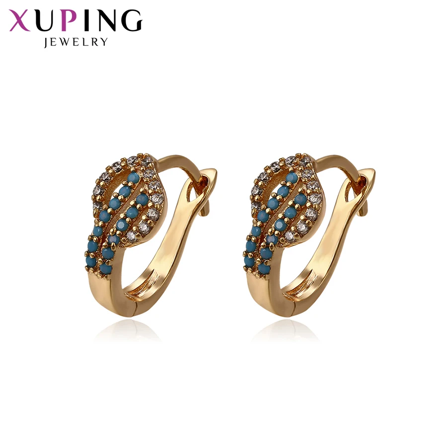 Xuping модные серьги золотого цвета экологичные медные для женщин подарок на