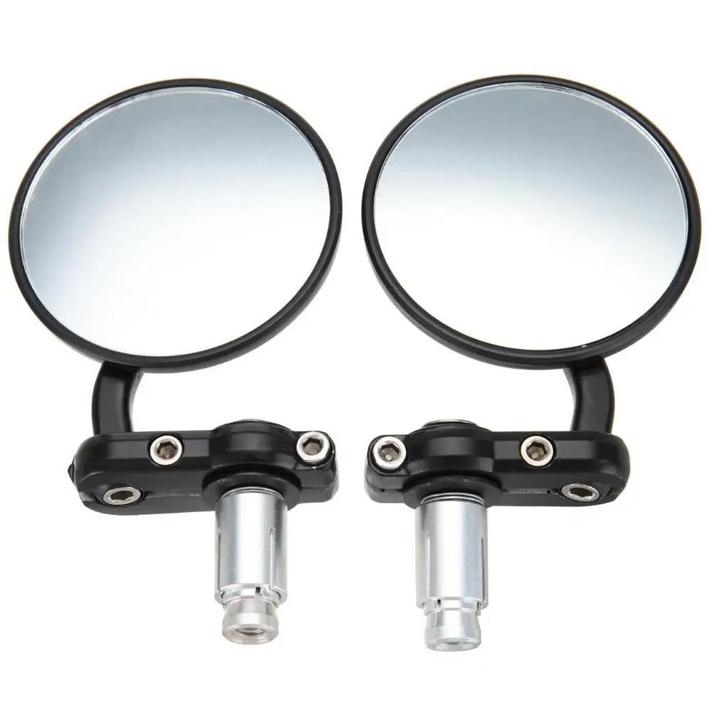 FREE SHIPPING 7/8" HANDLE BAR END MIRRORS FOR CHOPPER BOBBER CLUBMAN CAFE RACER BIKER | Автомобили и мотоциклы