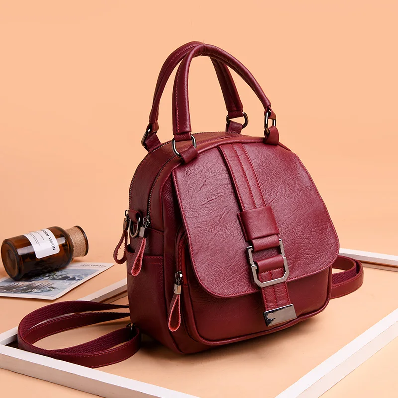Женский рюкзак mochila feminina, повседневный многофункциональный женский кожаный рюкзак, женская сумка на плечо, сумка для путешествий