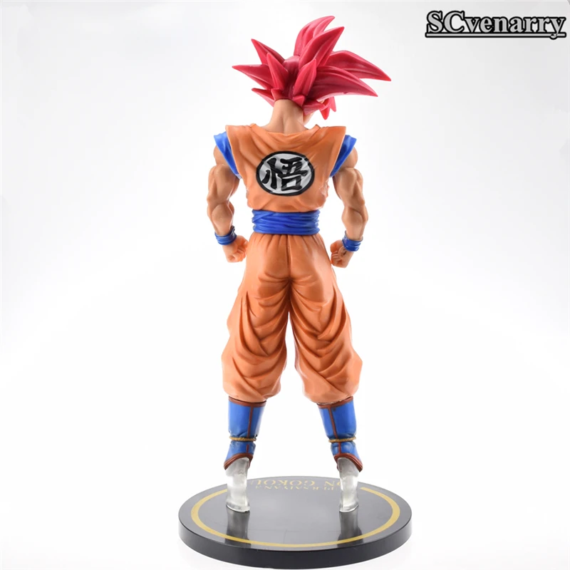 Большой размер 30 см аниме Dragon Ball Z Супер Saiyan Сон Гоку Гоко красные волосы Ver. ПВХ