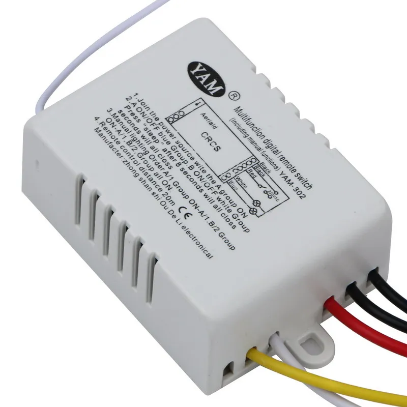 Беспроводной двухсторонний переключатель ВКЛ./ВЫКЛ. На 220 В с дистанционным