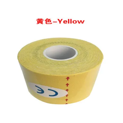 yellow Retal box водонепроницаемый 5 см x 5 м кинезиологическая лента хлопок лента Спортивная эластичная лента мышечная боль уход терапевтическая повязка для мышц - Цвет: yellow