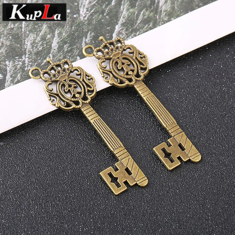 3 цвета Металлическая корона ключ очарование Классический DIY аксессуары Мода