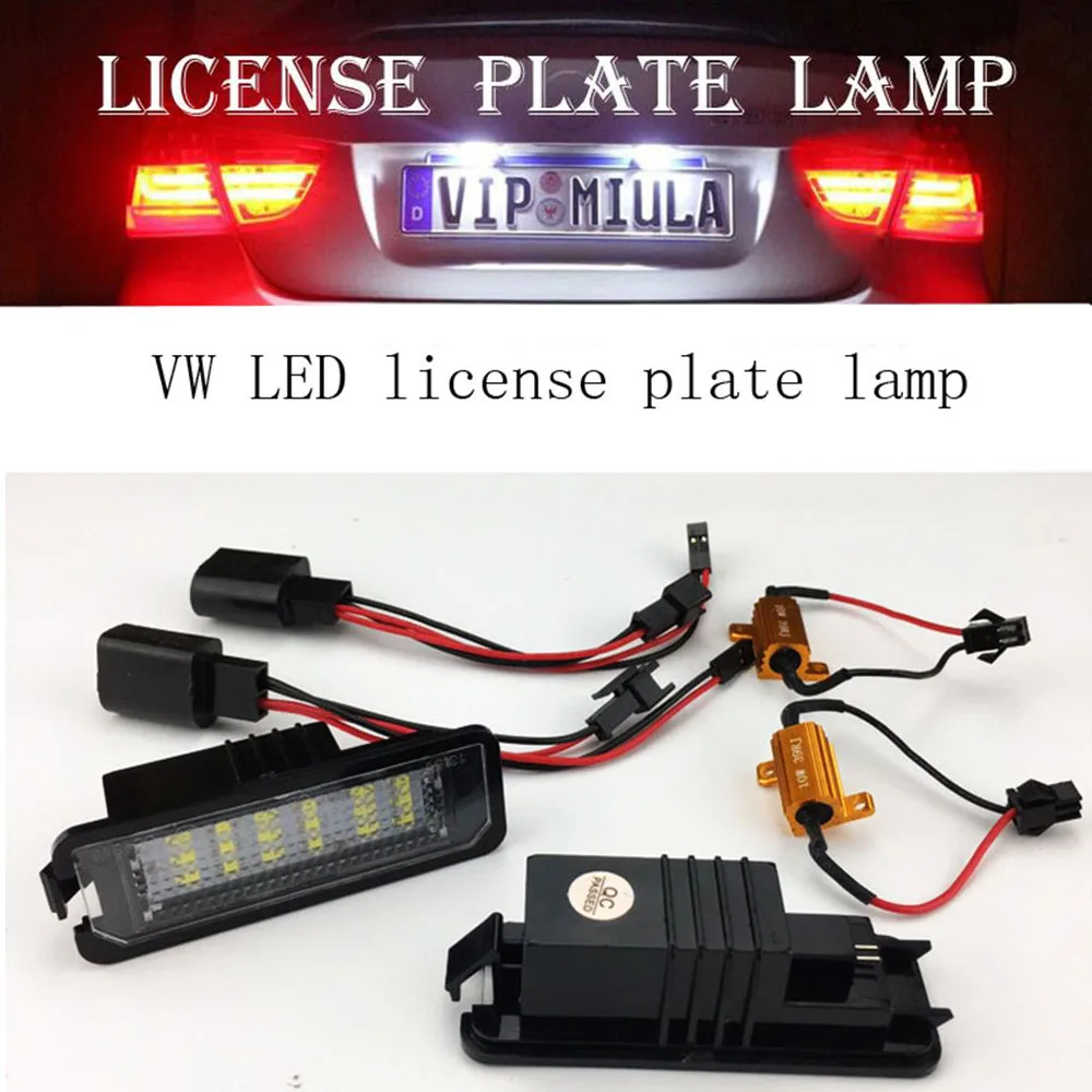 2 шт. сменные светодиодные ламсветильник для номерного знака VW GOLF /Lupo /Passat /Phaeton |