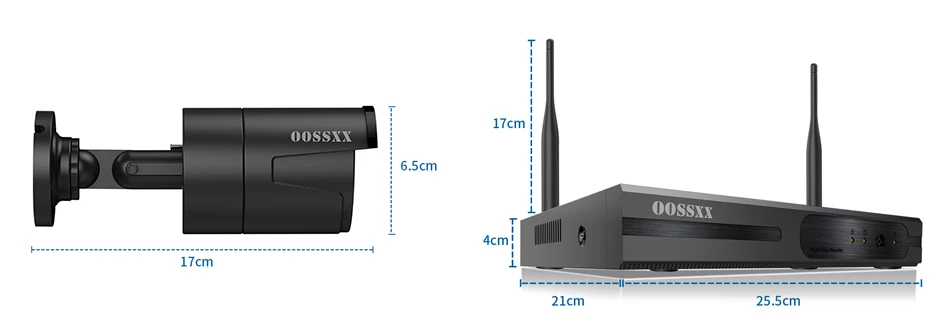 OOSSXX 8CH 1080 P Беспроводной NVR Kit Беспроводной CCTV Камера Системы 1MP для дома и улицы IP67 IP Камера P2P видеонаблюдение Системы