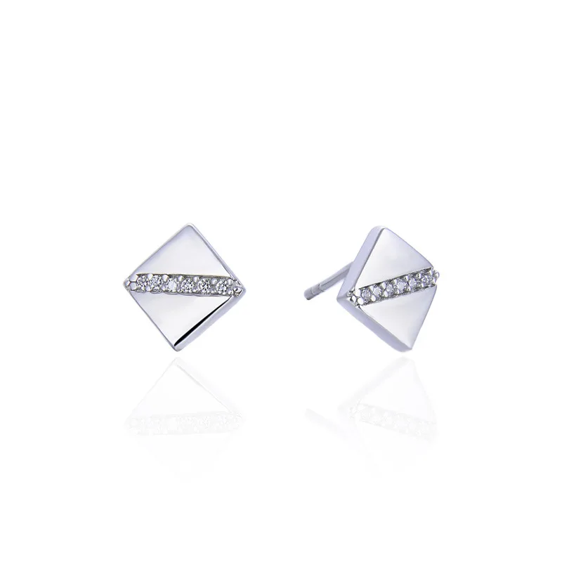 

YJAR001879 новые модные серьги-гвоздики из чистого серебра S925 женские Лаконичные украшения для ногтей