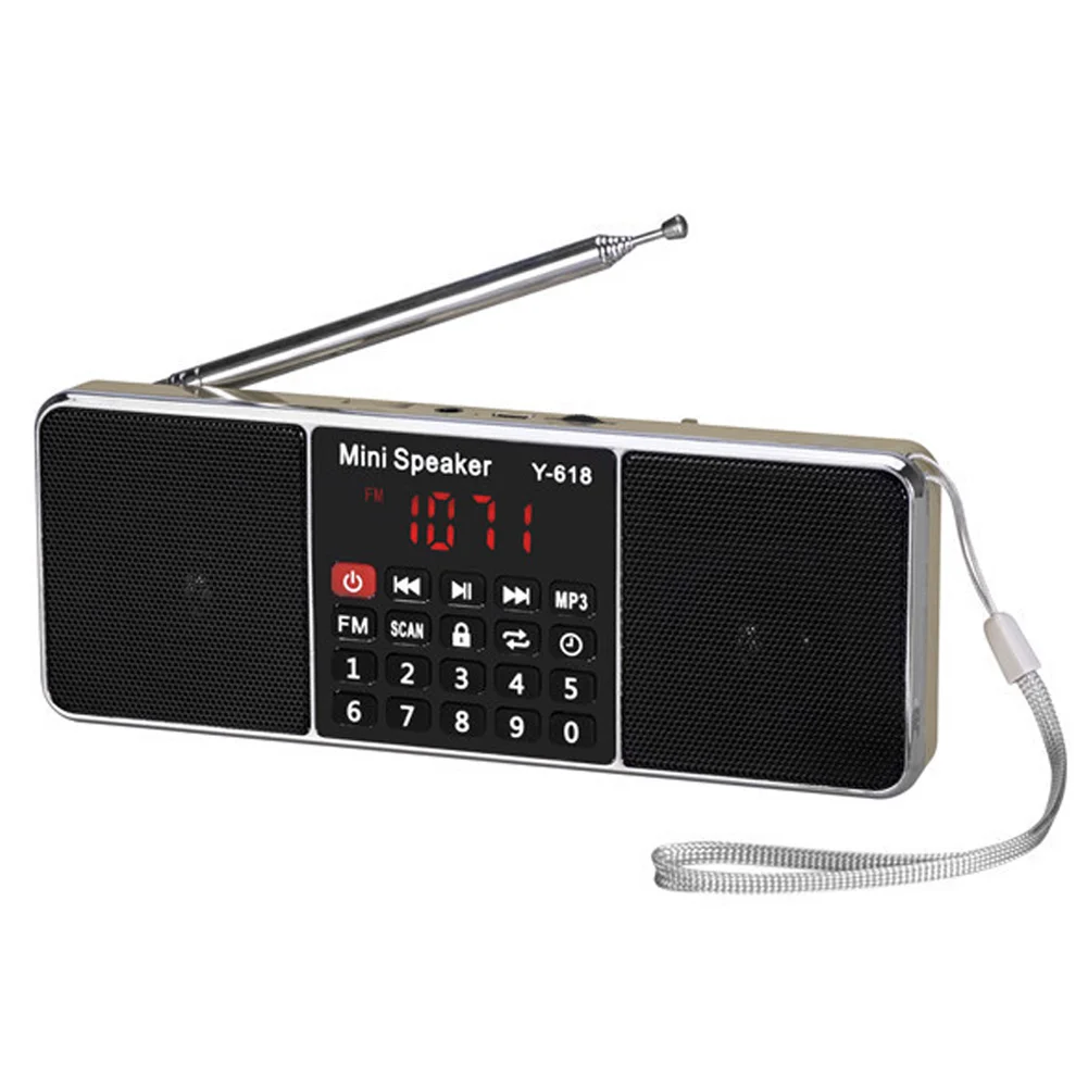 Горячая L 288AMBT мини портативный перезаряжаемые с AM радио FM Функция Поддержка TF