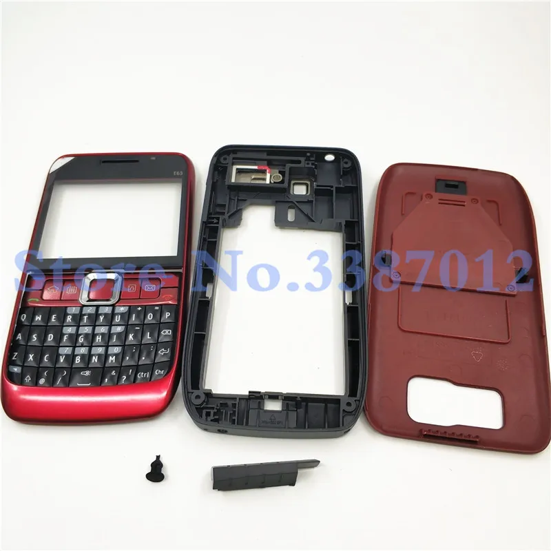 10Pcs/lot Good quality New Full Complete Mobile Phone Housing Cover Case+English Keypad For Nokia E63 With Logo|Корпусы и рамки для