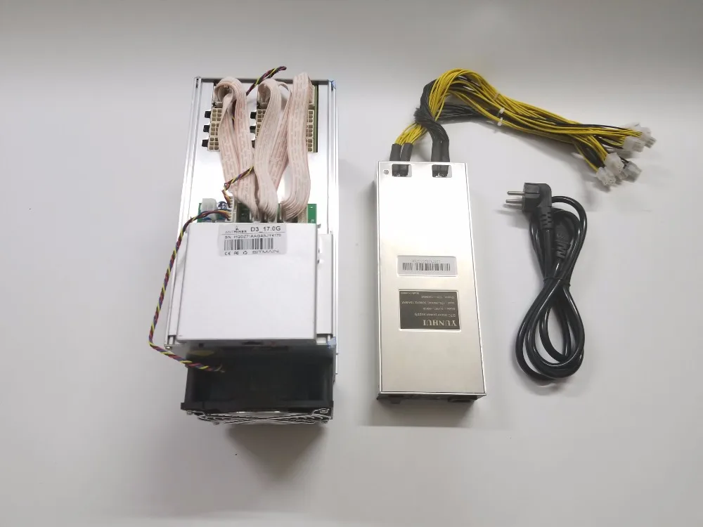 Новейший DASH miner Bitmain ANTMINER D3 17GH/s(с блоком питания) 1200W на стене теперь открывается. Высокая скорость хеширования и низкая стоимость электроэнергии