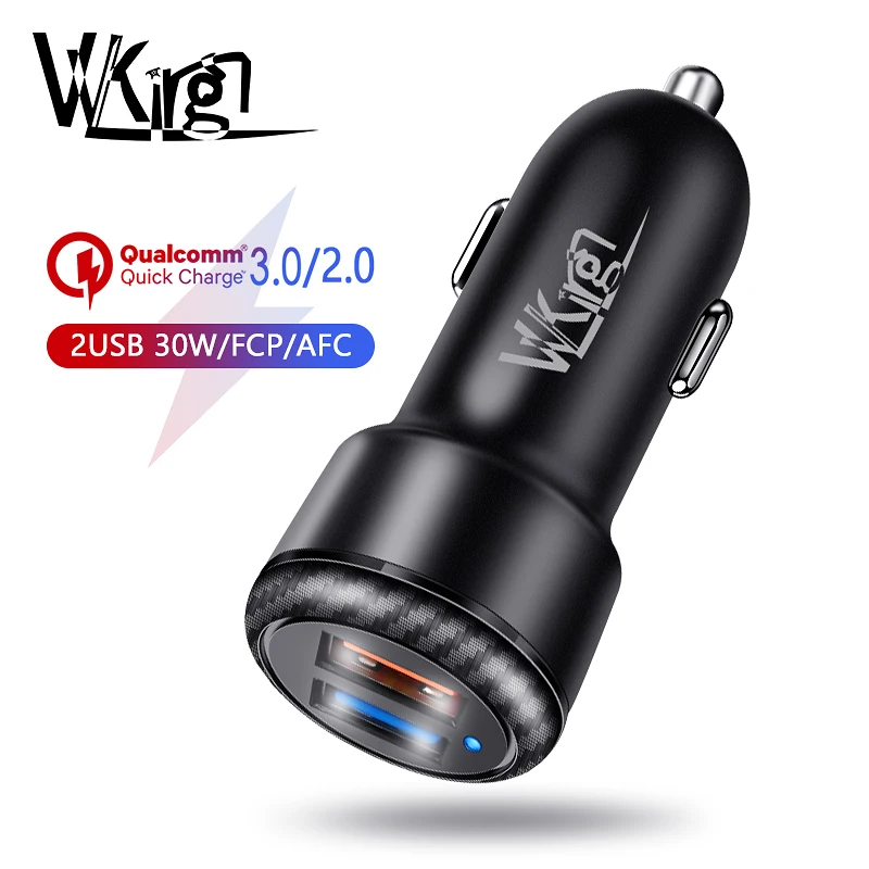 VVKing 30 Вт Быстрая зарядка 3 0 2 USB Автомобильное зарядное устройство для Huawei Samsung Xiaomi