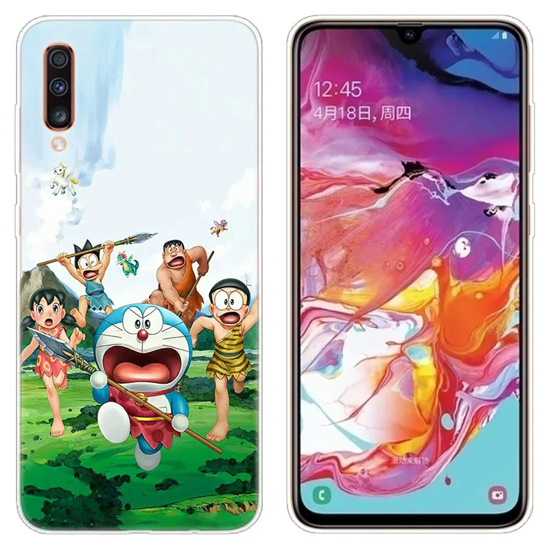 Мягкий силиконовый чехол аниме Doraemon для Samsung Galaxy A90 A80 A70 A60 A50 A40 A30 A10 A20E A2CORE A9 A7 A8 A6 Plus