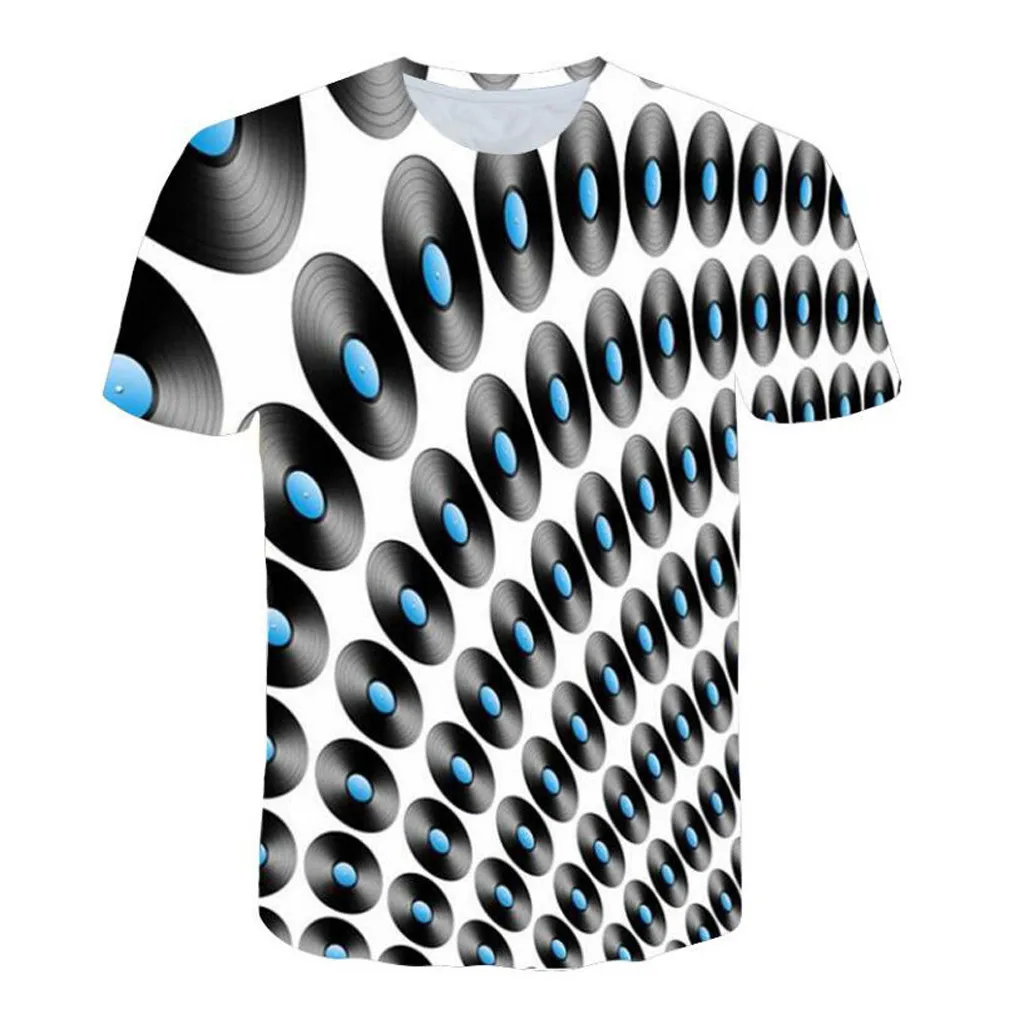 Классическая мужская футболка с данными Ele ts DJ Records белая одежда джазовая