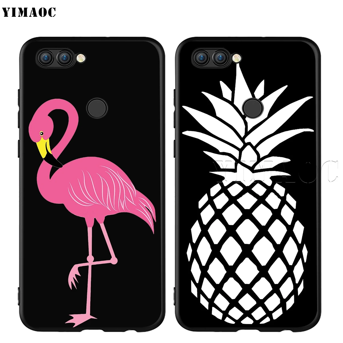 Силиконовый чехол YIMAOC с ананасами Фламинго КАКТУСОМ для Huawei Mate 10 P8 P9 P10 P20 Lite Pro P Y7 Y9 Smart Mini 2017 2018|Бамперы| |