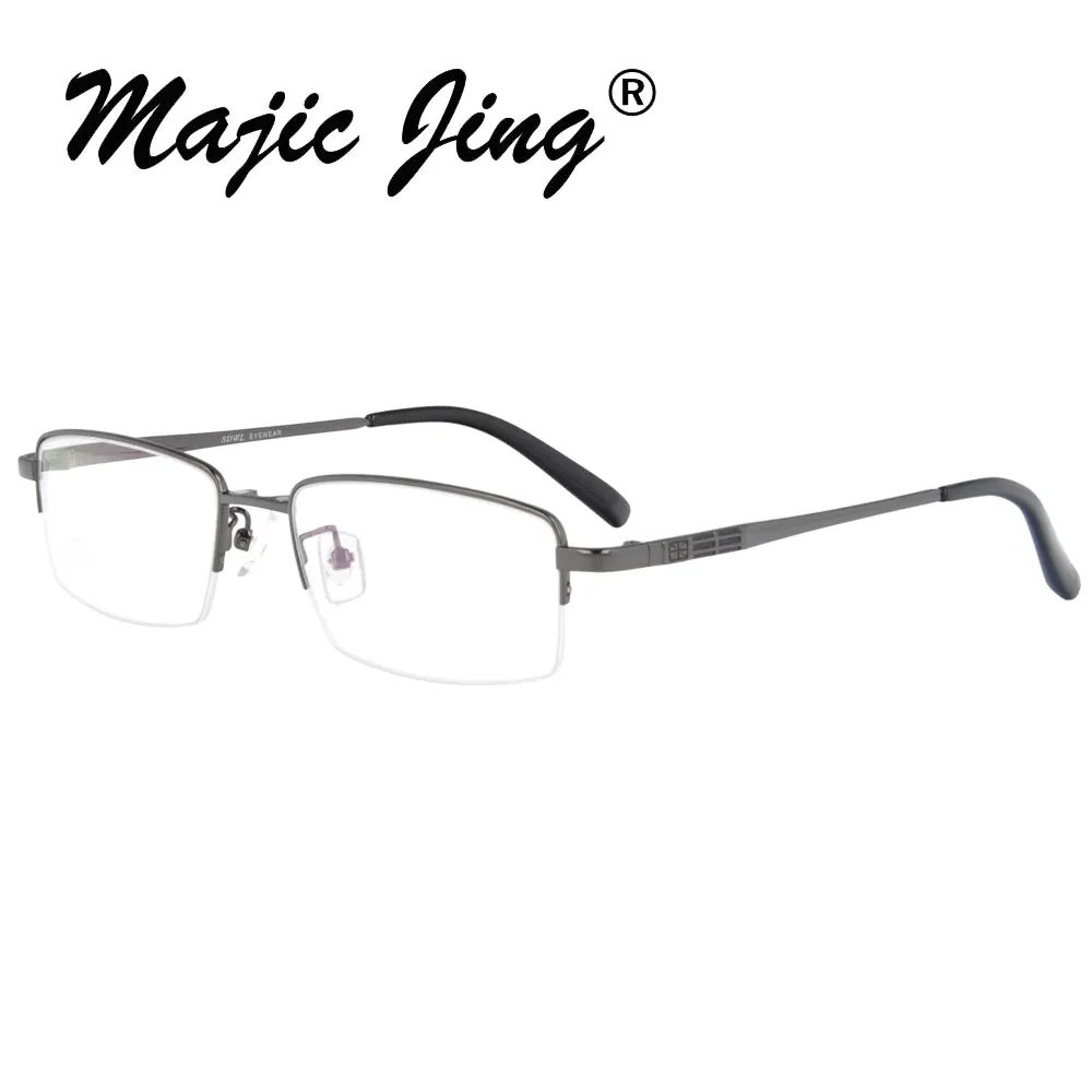 Металлические Очки Magic Jing мужские Оптические очки с магнитной оправой зажим на