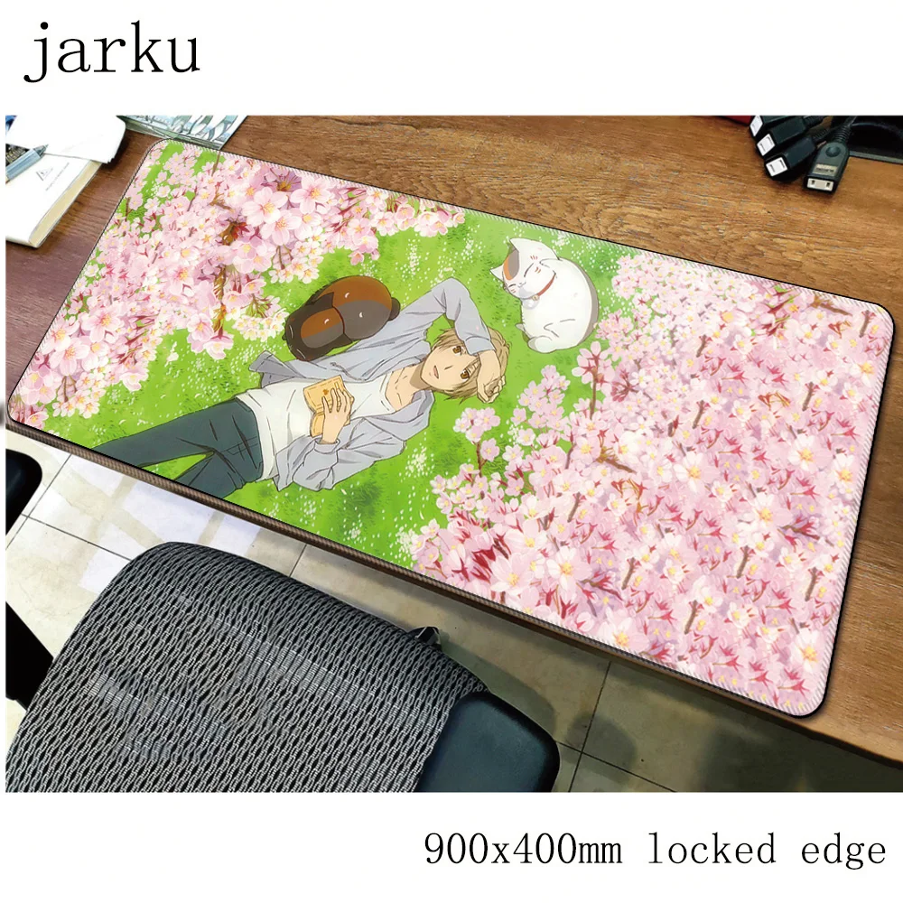 

natsume yuujinchou mousepad gamer 900x400X3MM gaming mouse pad large best notebook pc accessories laptop padmouse ergonomic mat