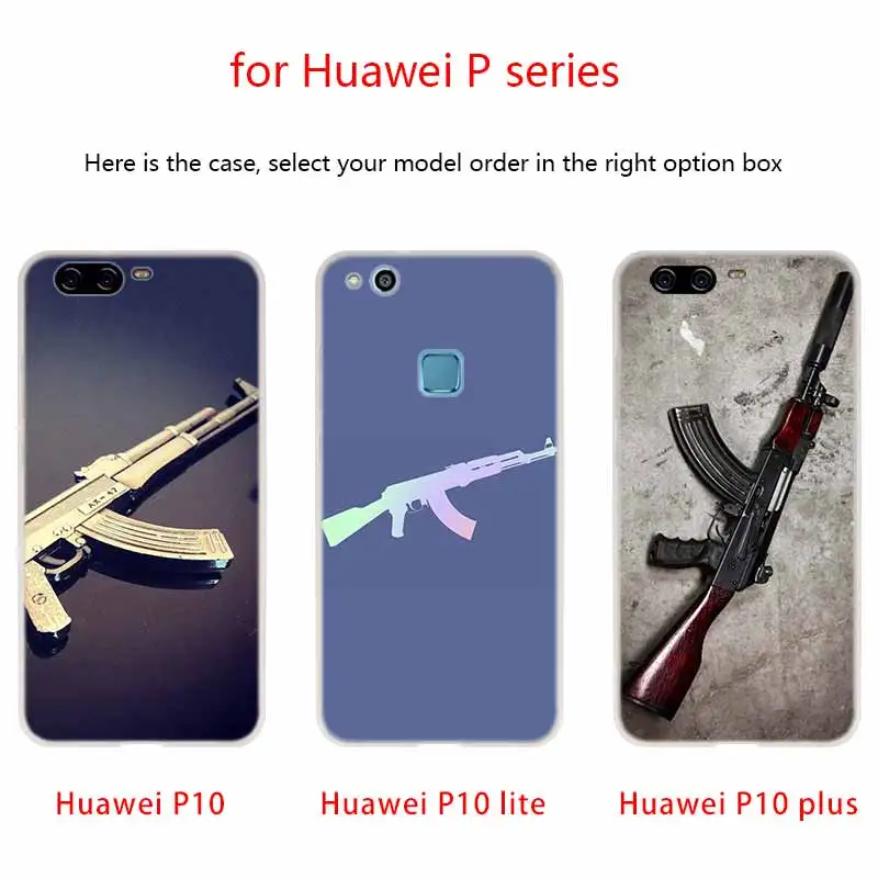 Чехол AK47 для телефона Huawei P40 P9 P10 P20 P30 Lite чехлы Pro P Smart 2019 мягкий чехол | Мобильные
