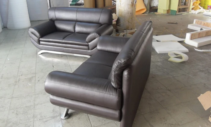 Бесплатная доставка французский дизайн geniue кожаный современный секционный