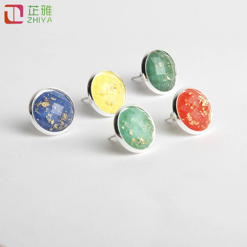 2018 Новая мода круг серьги простой круглые горный хрусталь анти уха украшения для